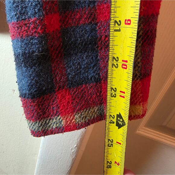 Vtg Womens Wool Plaid Zip Up Jacket Size M Preppy Dark Academia Paul Harris - Picture 7 of 9